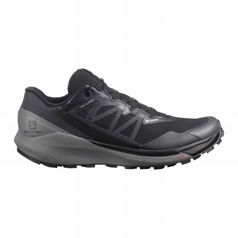 Zapatillas De Running Salomon Hombre Negras - Salomon Argentina SENSE RIDE 4 GORE-TEX INVISIBLE FIT